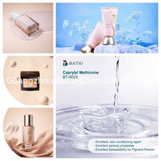 Caprylyl Methicone Indeks Refraksi Ultimate n/20D 1.4100 1.4200 Bahan untuk formulasi perawatan kulit