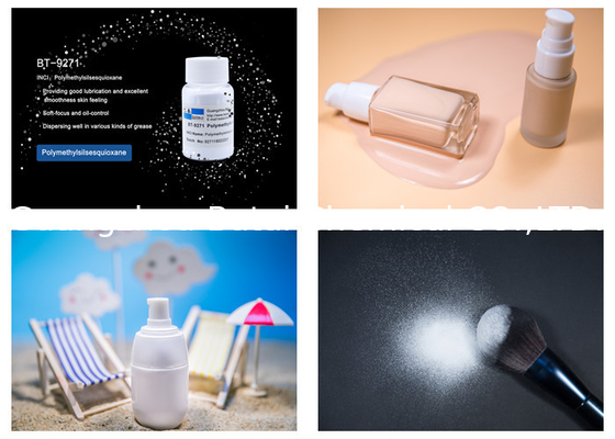BT9271 Polymethylsilsesquioxane untuk Pengendalian Minyak Sedang Ukuran Partikel Kecil PMSQ