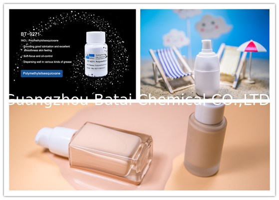 Kosmetik Kelas Polymethylsilsesquioxane untuk tabir surya Meningkatkan perlindungan UV dengan halus, matte akhir