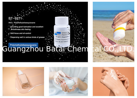 Kosmetik Grade Polymethylsilsesquioxane untuk bubuk ditekan Mencapai halus Matte Finish
