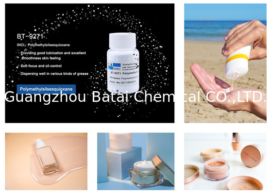 Kosmetik Grade Polymethylsilsesquioxane untuk bubuk ditekan Mencapai halus Matte Finish