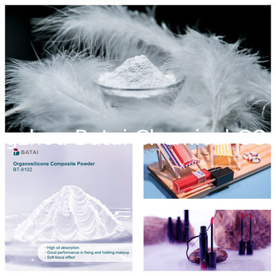 Vinyl Dimethicone/Methicone Silsesquioxane Crosspolymer BT-9102 Organosilicone Composite Powder Solid White Powder 8,0 ~ 12,0μm Untuk kosmetik