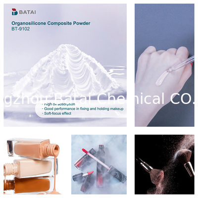 Vinyl Dimethicone/Methicone Silsesquioxane Crosspolymer BT-9102 Organosilicone Composite Powder Solid White Powder 8,0 ~ 12,0μm Untuk kosmetik