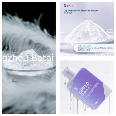 Vinyl Dimethicone/Methicone Silsesquioxane Crosspolymer BT-9102 Organosilicone Composite Powder Solid White Powder 8,0 ~ 12,0μm Untuk kosmetik