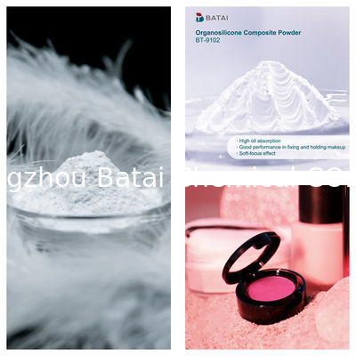 Vinyl Dimethicone/Methicone Silsesquioxane Crosspolymer BT-9102 Organosilicone Composite Powder Solid White Powder 8,0 ~ 12,0μm Untuk kosmetik