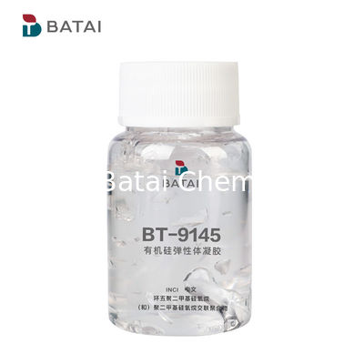 CAS 541-02-6 Minyak silikon dimetikon untuk viskositas tinggi Mudah menyebar dan tidak berminyak dengan sentuhan sutra yang tahan lama dan menyembunyikan garis halus BT-9145