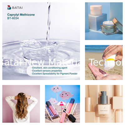 Silikon Pelarut INCI Caprylyl Methicone Octyltrimethicone dengan Kemampuan Sebar yang Baik untuk Foundation