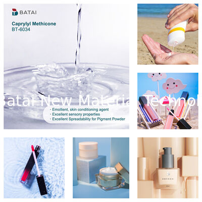 Silikon Pelarut INCI Caprylyl Methicone Octyltrimethicone dengan Kemampuan Sebar yang Baik untuk Foundation