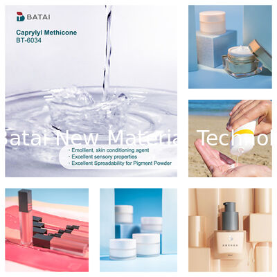 Silikon Pelarut INCI Caprylyl Methicone Octyltrimethicone dengan Kemampuan Sebar yang Baik untuk Foundation